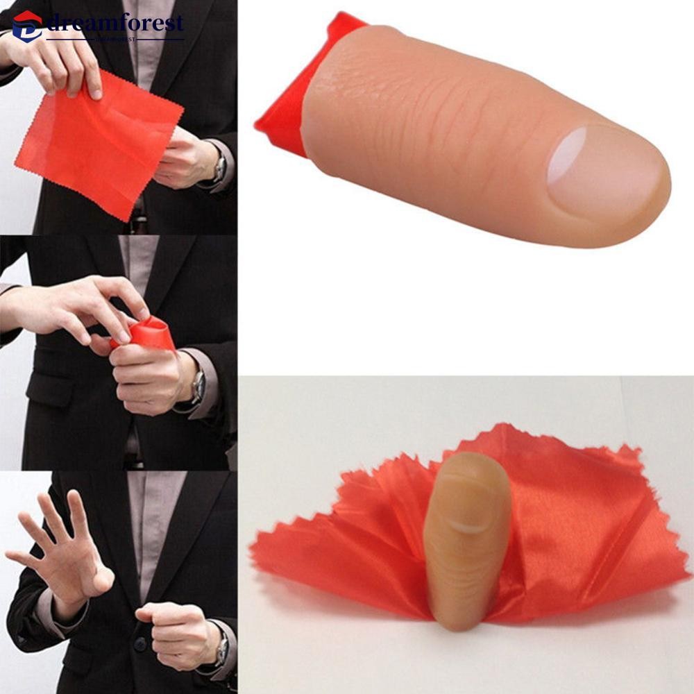DREAMFOREST Magic Rubber Thumb Tip with Silk Vanish Appearing Finger ...