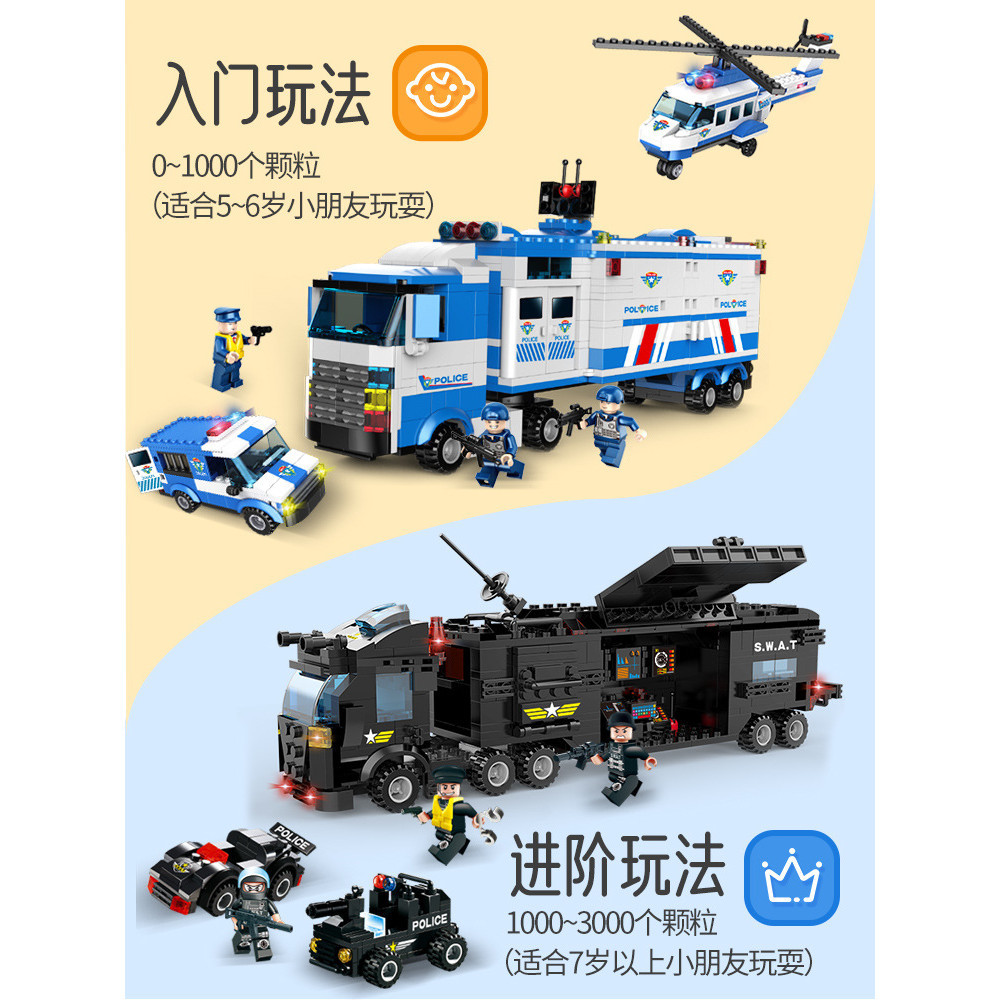 Pinxing322Compatible with Lego City Police Command Car Mobile Police ...
