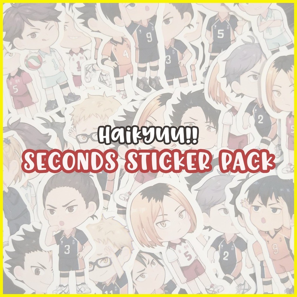 【hot sale】 Haikyuu!! Haikyu Seconds Sticker Pack (10pcs Oopsie Stickers ...