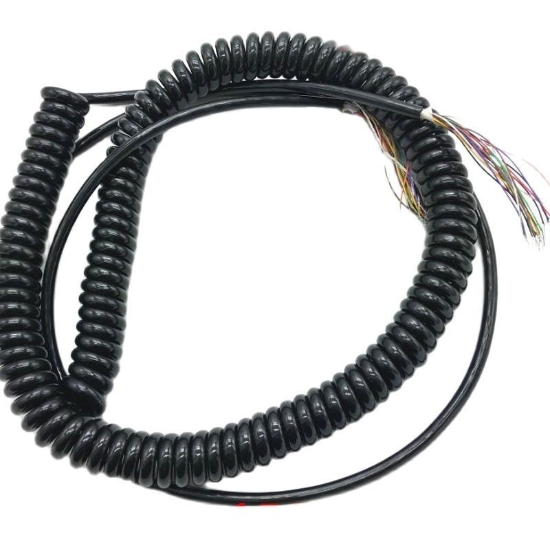 12 15 16 17 18 19 21 26 core spring spiral cable CNC handheld encoder ...