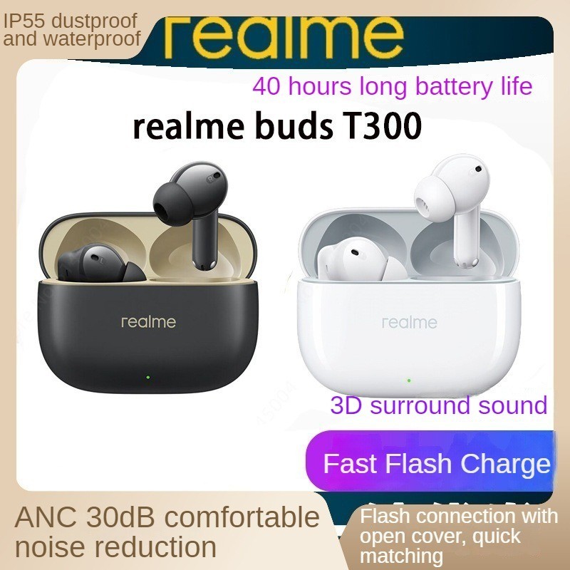 Realme Buds T300 ANC 2 True Wireless Headset 30dB Active Noise ...