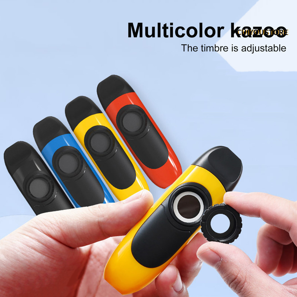 Cuiyuzpy Plastic Kazoo with Lanyard Thin Voice Precise Tone Adjustable