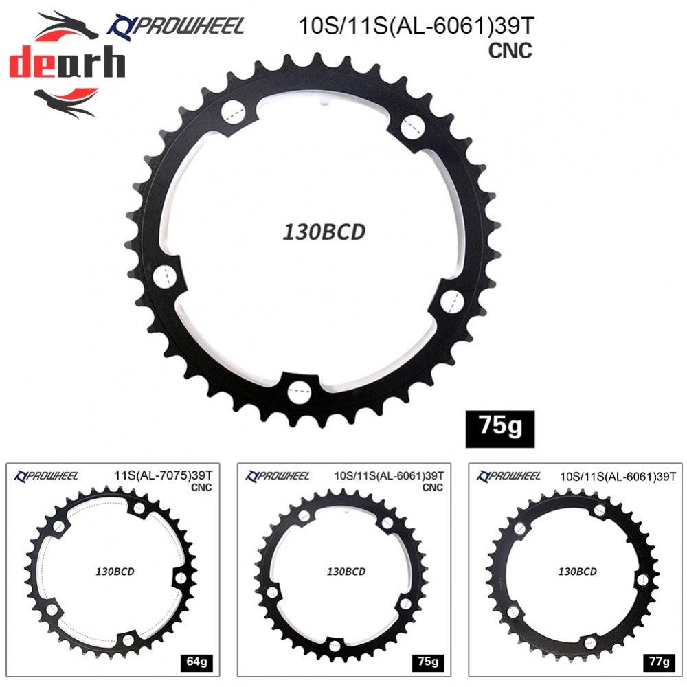 Bike Chainring Aluminum BCD 130mm Black Round Single Speed Universal 10 ...