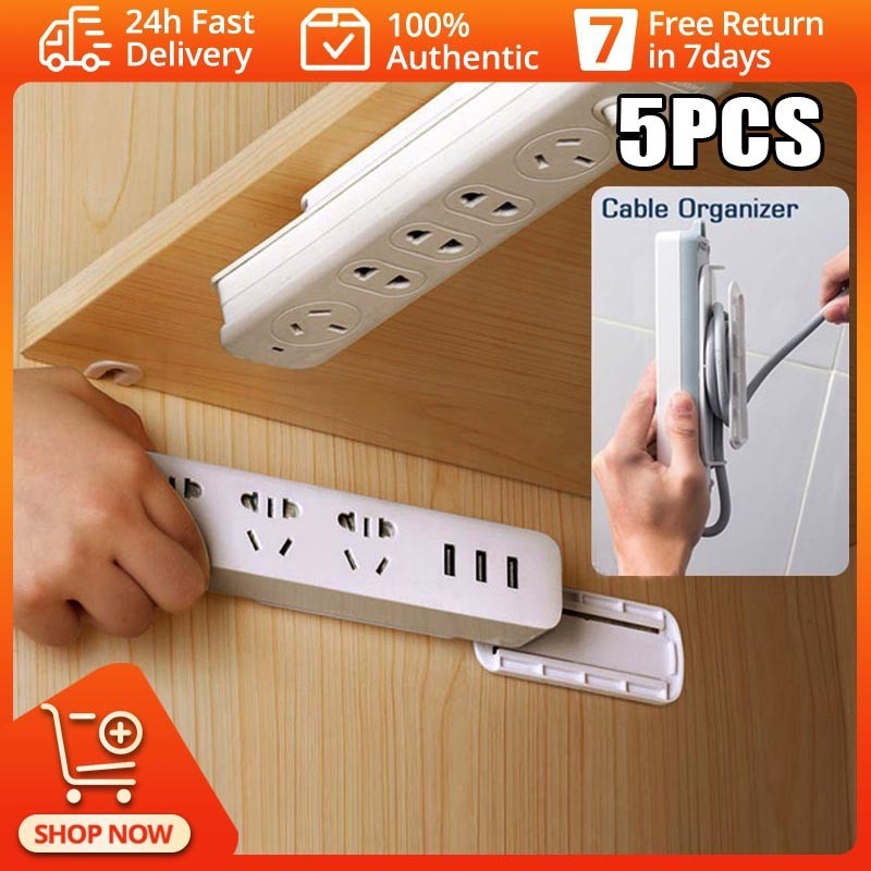 Wall-Mounted Sticker Punch-free Plug Fixer Home Self-Adhesive Socket ...