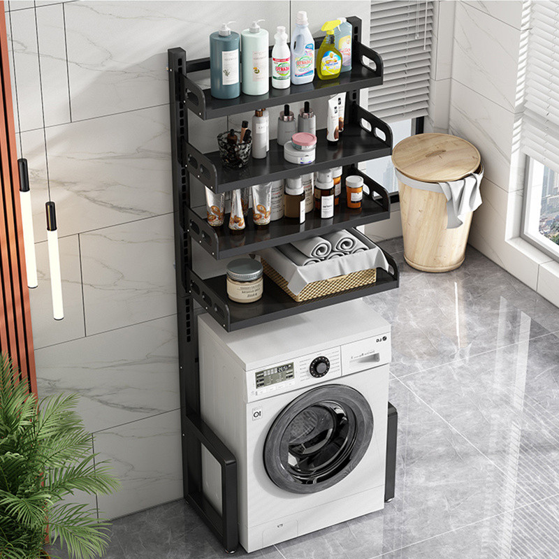 Balcony Washing Machine Storage Rack Bathroom Adjustable Over-Toilet ...