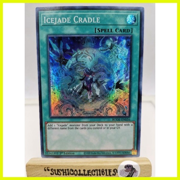 ♞Yugioh! 1x Icejade Cradle (BODE - Super Rare) 1st Edition READ ...