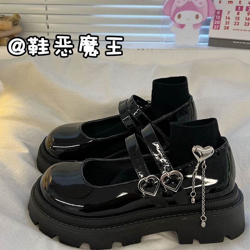 2025 retro light mouth square head with Mary Jane small leather shoes women's shoes fashion casual flat commuter shoes