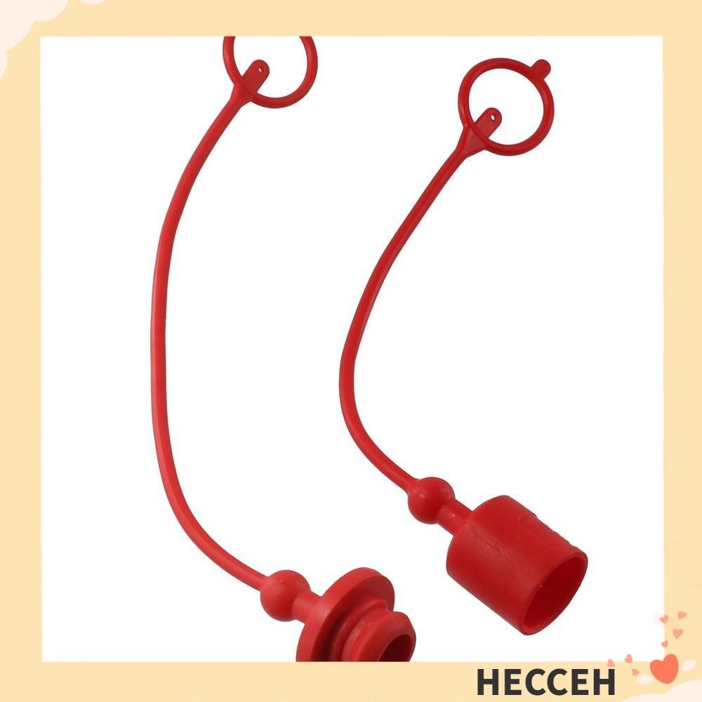 HECCEH Hydraulic Coupler Dust Cap, Red 1/2 ISOB Hydraulic Dust Covers