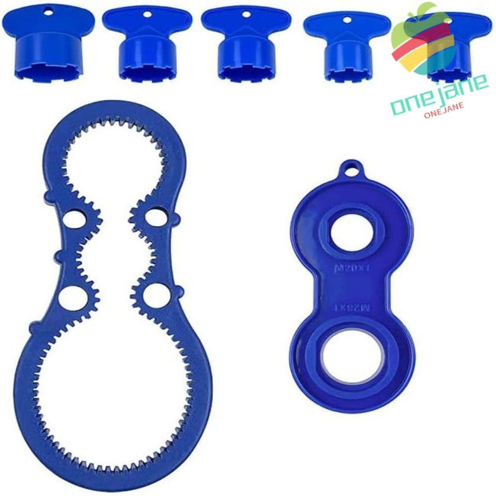 ONEJANE Aerator Key, Blue ABS Steel Faucet Aerator Removal Tool, Easy