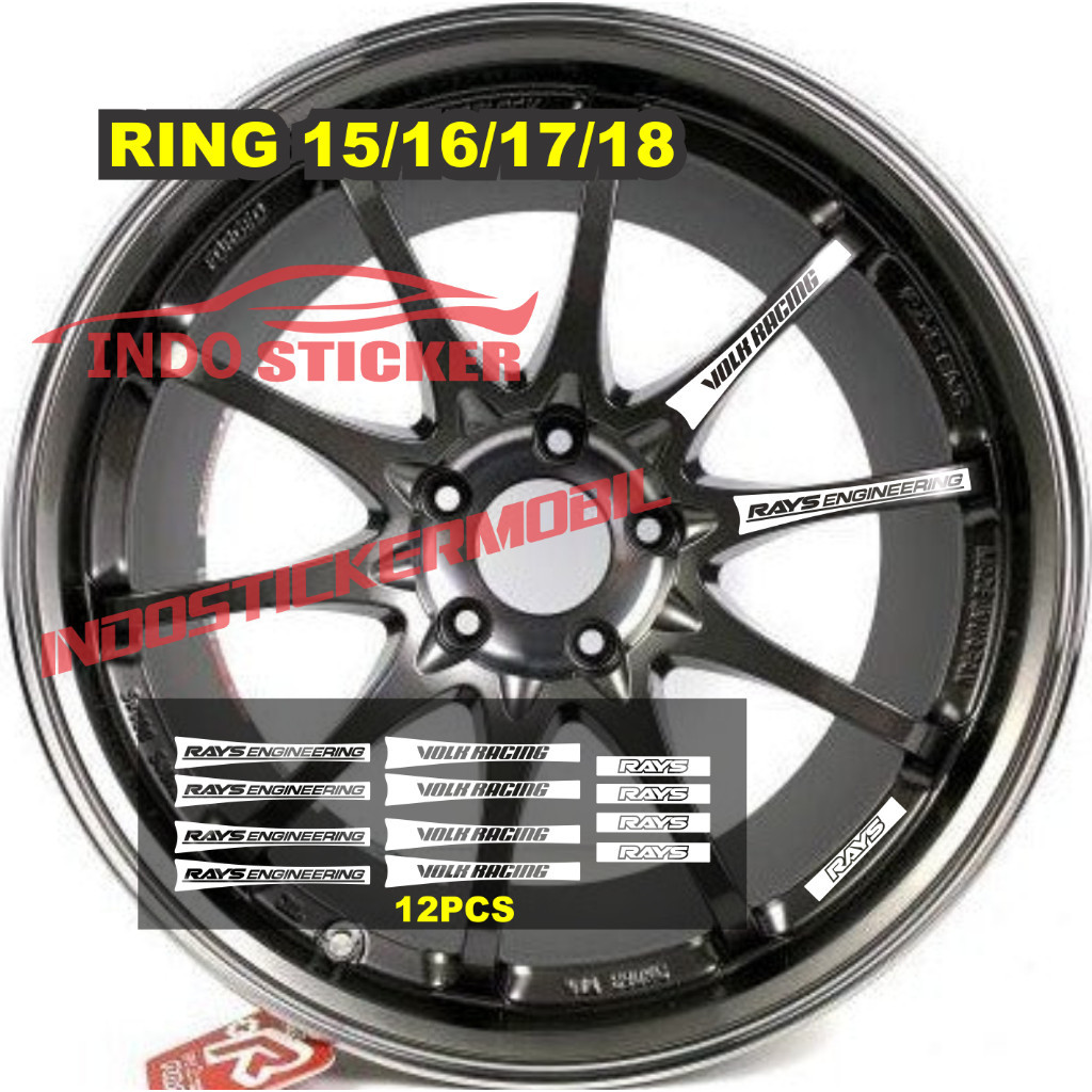 Volk racing wheel Rays car rim Sticker vibration Volk Rays Ce28 ring 15 ...