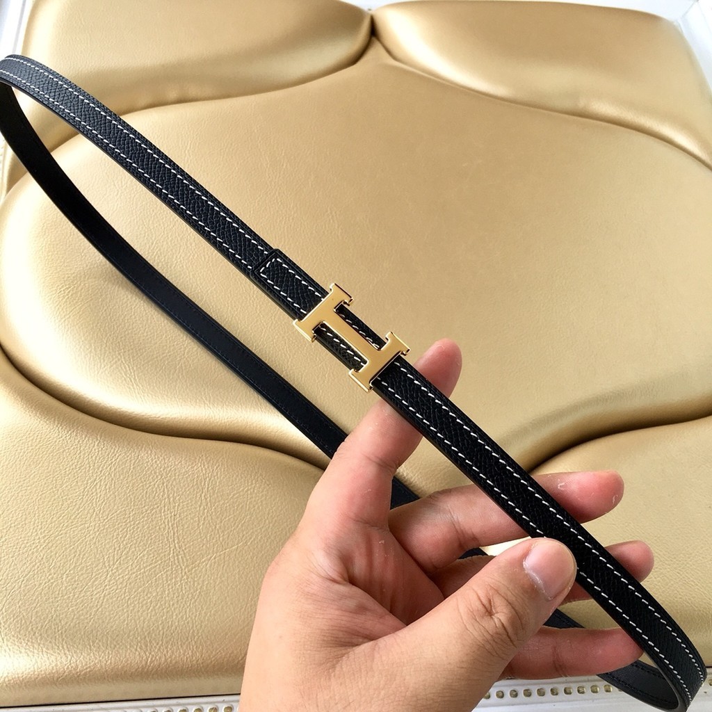 Leather Belt Hermes 5382 Buckle Top Grade Quality 13MM Mini 5382