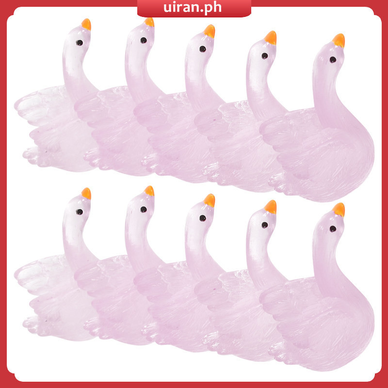 Swan Party Decorations Miniature Figurines Porch Goose Things Ornament ...
