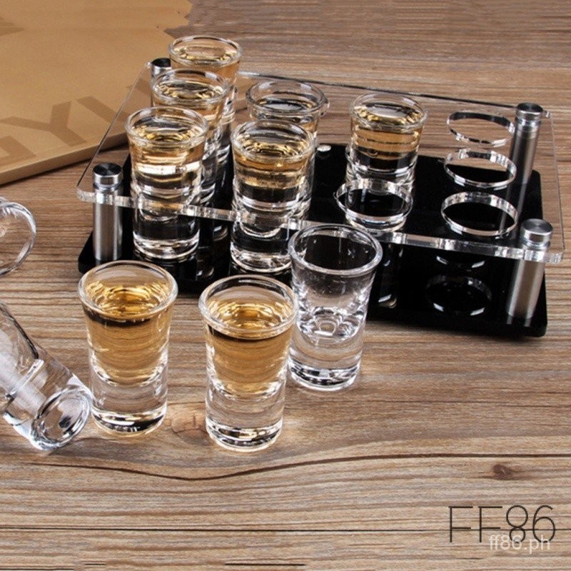 [FF86] Wine Cup Holder High Stability Transparent Lightweight Square ...