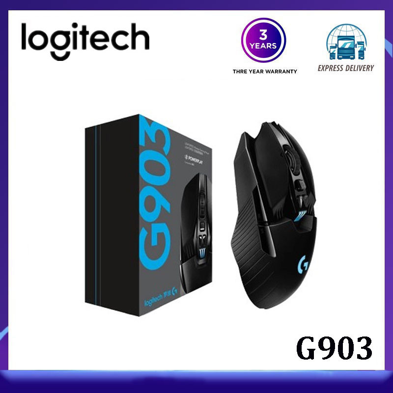 Logitech G903 HERO LIGHTSPEED Wireless Gaming Mouse with HERO 16K ...