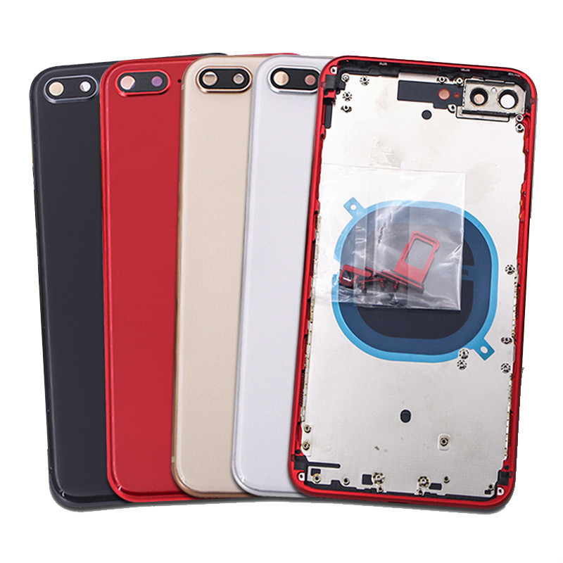 For iphone 8/8 Plus Battery Back Cover Rear Door Middle Chassis Frame ...