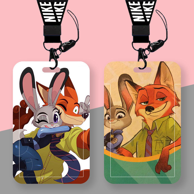 Rabbit Judy and Nick Student Card Holder Work Card Holder Meal Card ...