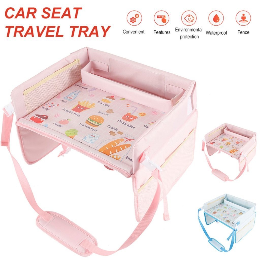 Kids Travel Tray Car Play Travel Tray Car Seat Activity and Play Tray Organizer Waterproof Activity Tray Foldable Travel Tray for Children Toddlers Boys Girls Shopee Philippines