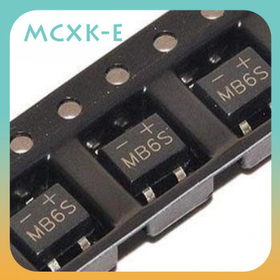 100Pcs MB6S SMD Bridge Rectifier – 0.5A 600V Miniature Surface Mount – New
