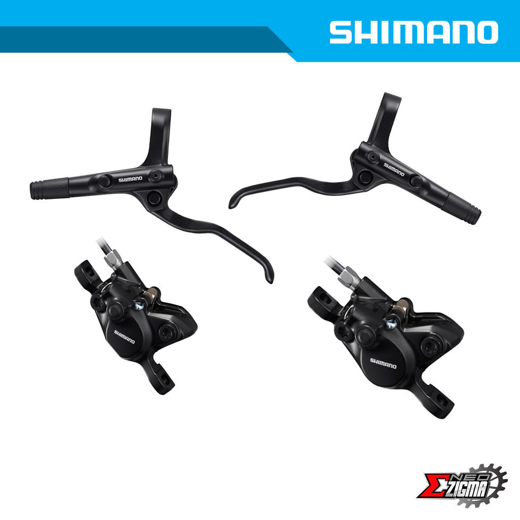 SHIMANO BR-MT200 Hydraulic Disc Brake Set - Front Right Bled Brake With Post Mount Caliper