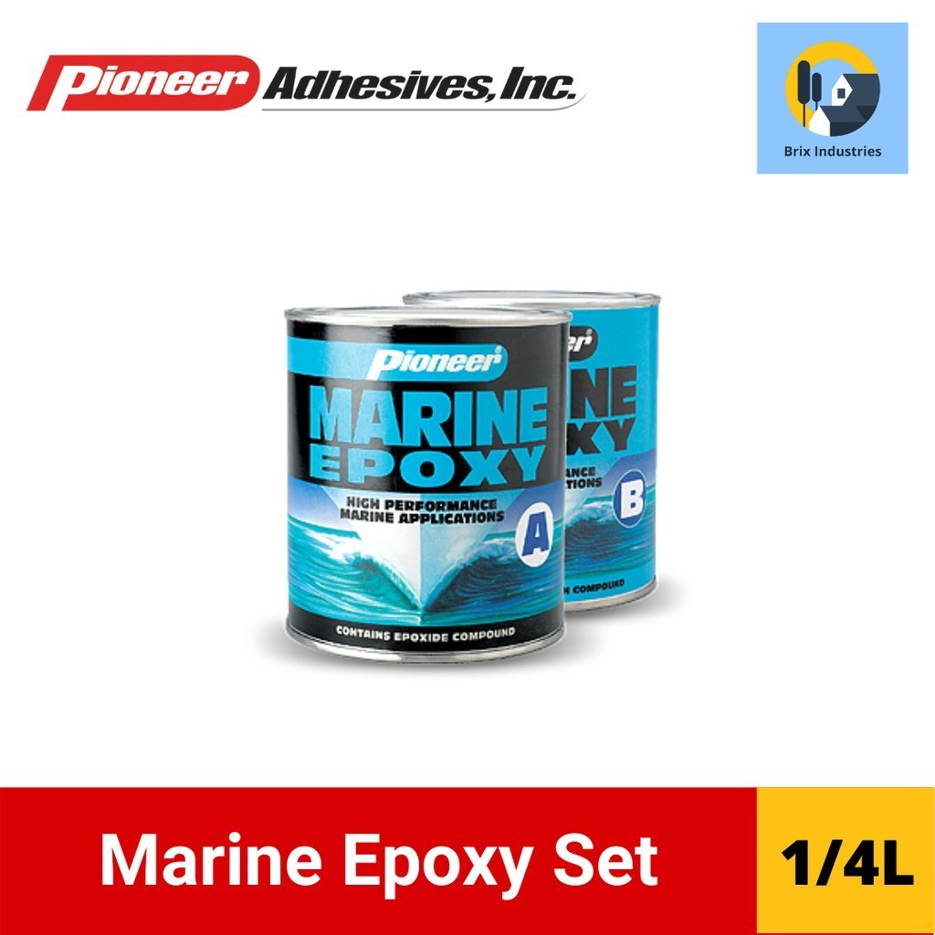 ♞Pioneer Marine Epoxy Set 1/8L, 1/4L, 1/2 Liter Each (A And B) High ...