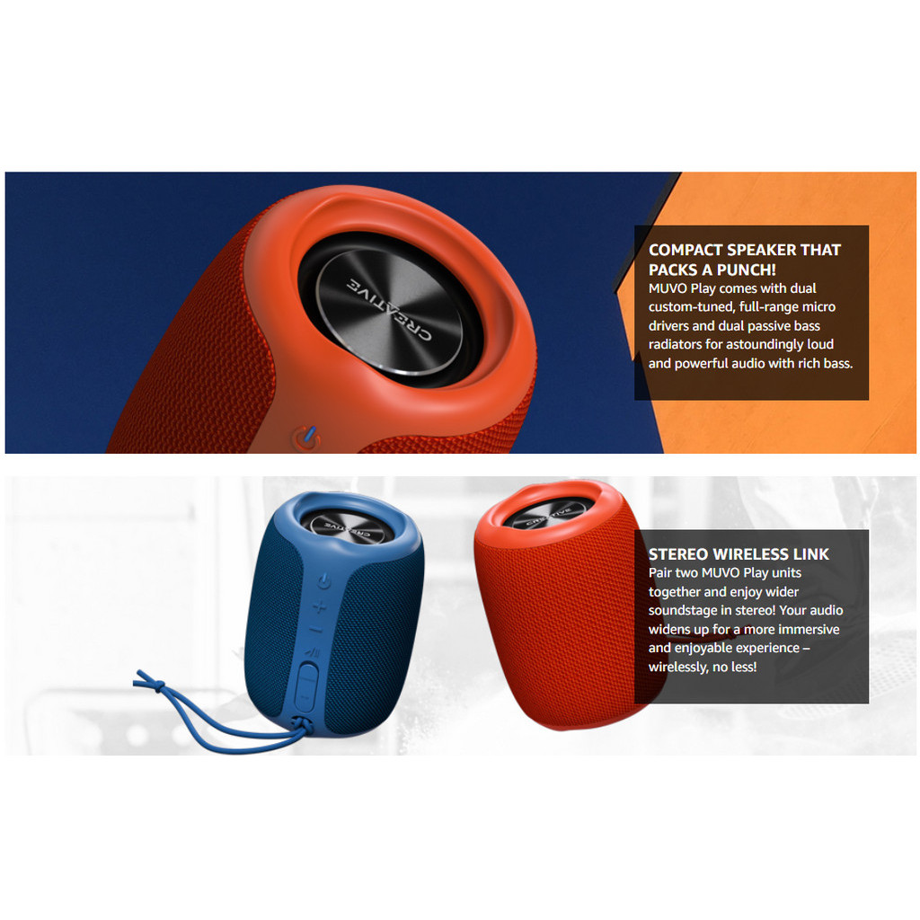 Creative Muvo Play Portable Bluetooth Speaker Creative MUVO Play