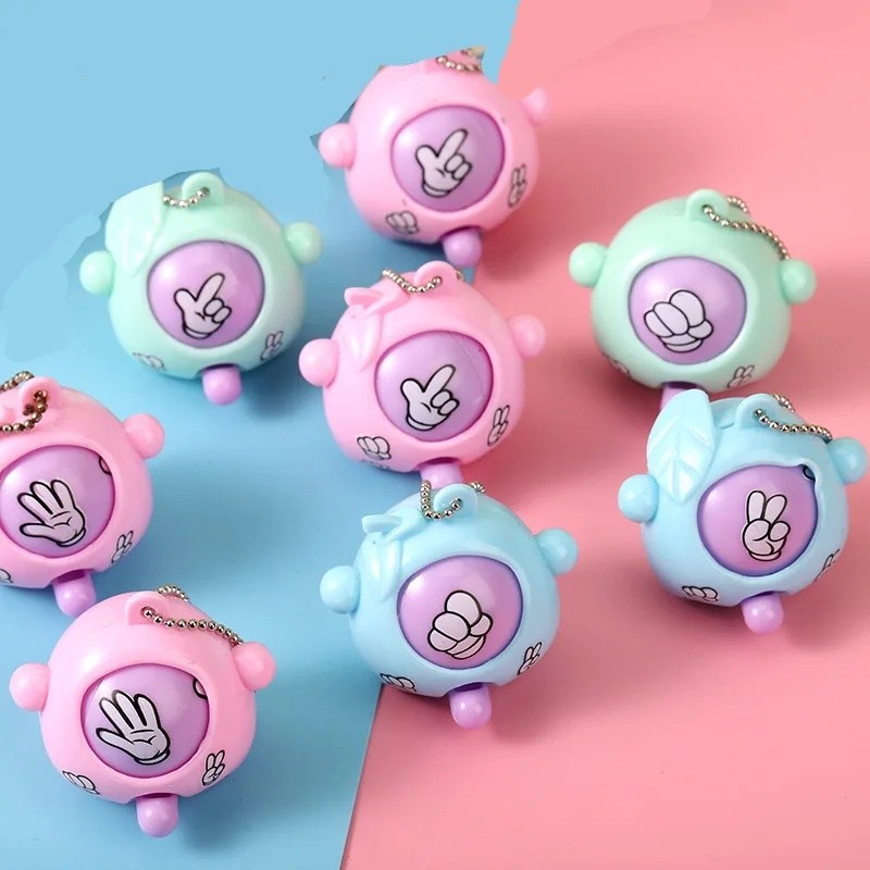 Geetoy 5pcs Mini Finger-guessing Rock Paper Scissors Guessing Fidget ...