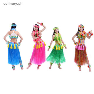 Women Hawaiian Hula Skirt Bra Flower Dancing Dress Brassiere Summer Luau  Party Halloween Easter Festival Costume Accessories