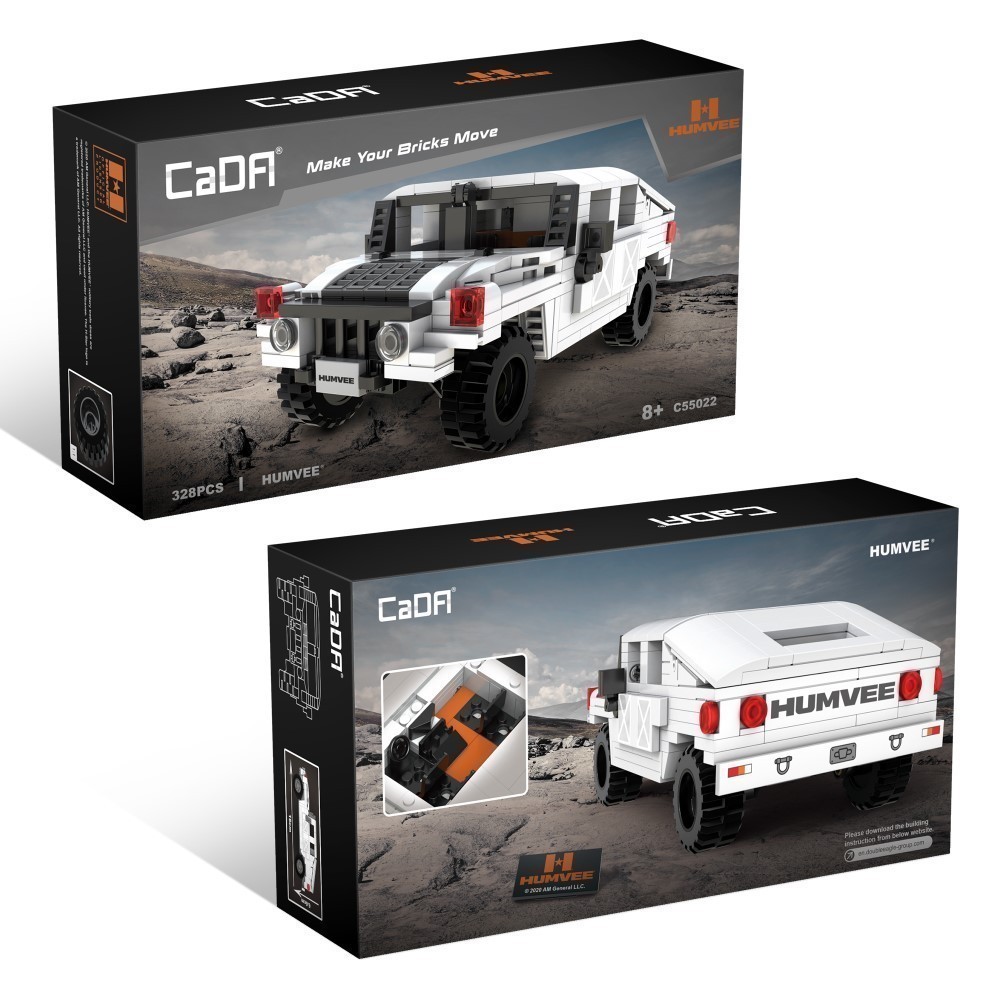 CaDA Humvee Mini 1:24 C55022W Block Toy Set (328 Pieces) | Shopee ...