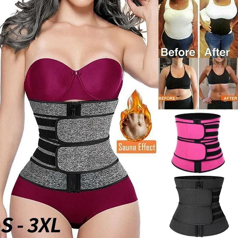 Women Sweat Shapewear Waist Trainer Neoprene Body Shaper Belt Slimming Tummy Control Workout Shaper Slimming Corset Shopee Philippines