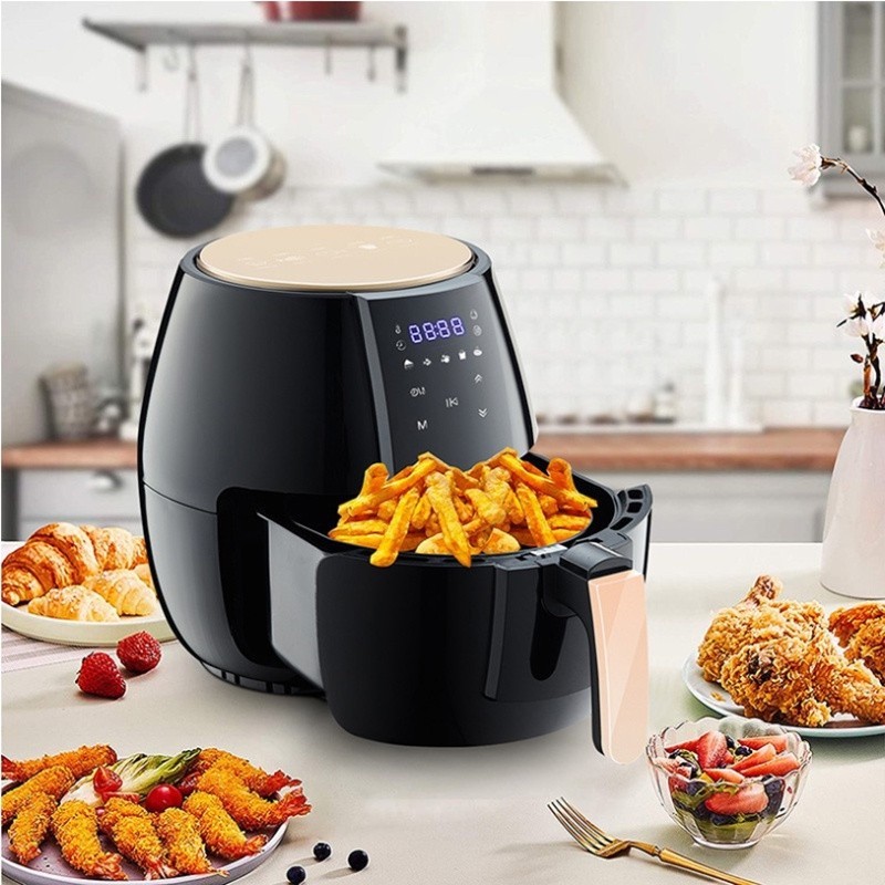 Air fryer 6L large capacity digital touch type household smokeless automatic new air fryer