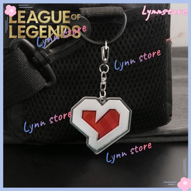 League of Legends Heartsteel Pattern Keychain LOL Acrylic Pendant Funny ...