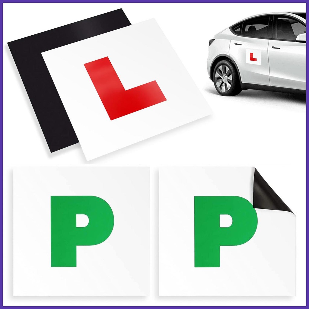 Magnetic Learner L Plates Lightweight Learner Driver Plates 2 L Plates ...