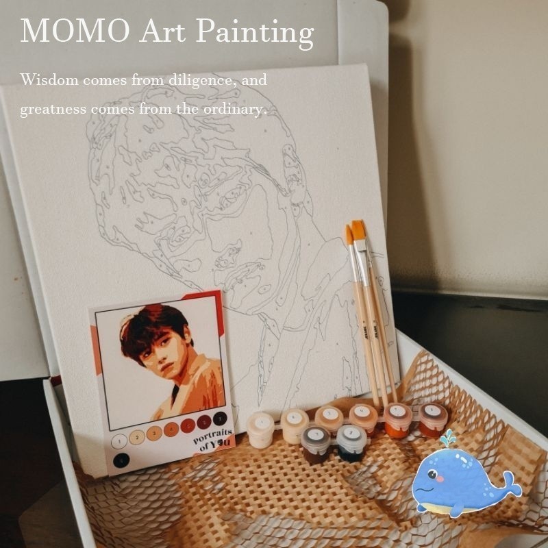 Photo Custom ️ Framed Custom Painting by Number Paint by Number oil