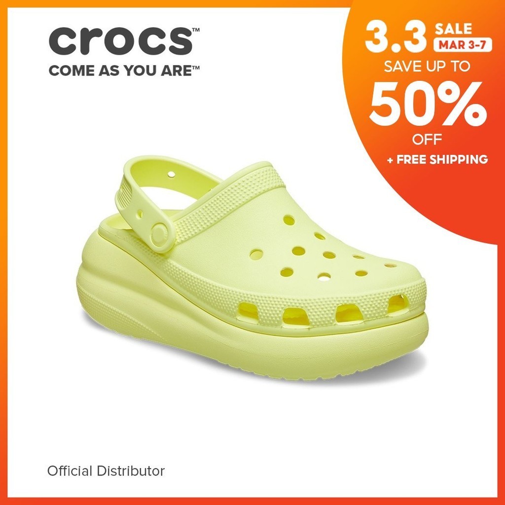 Crocs Classic Crush Clog in Sulphur Shopee Philippines