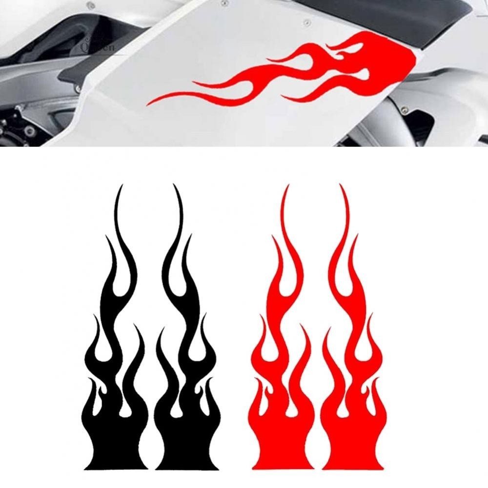 DIY Flame Vinyl Decal Sticker Waterproof For Car Motorcycle Gas Tank ...