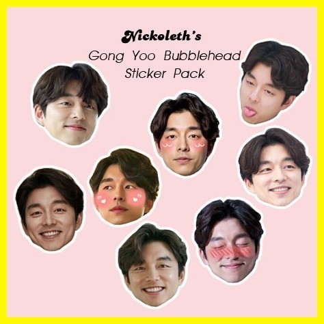 Gong Yoo Bubblehead Sticker Pack | Shopee Philippines