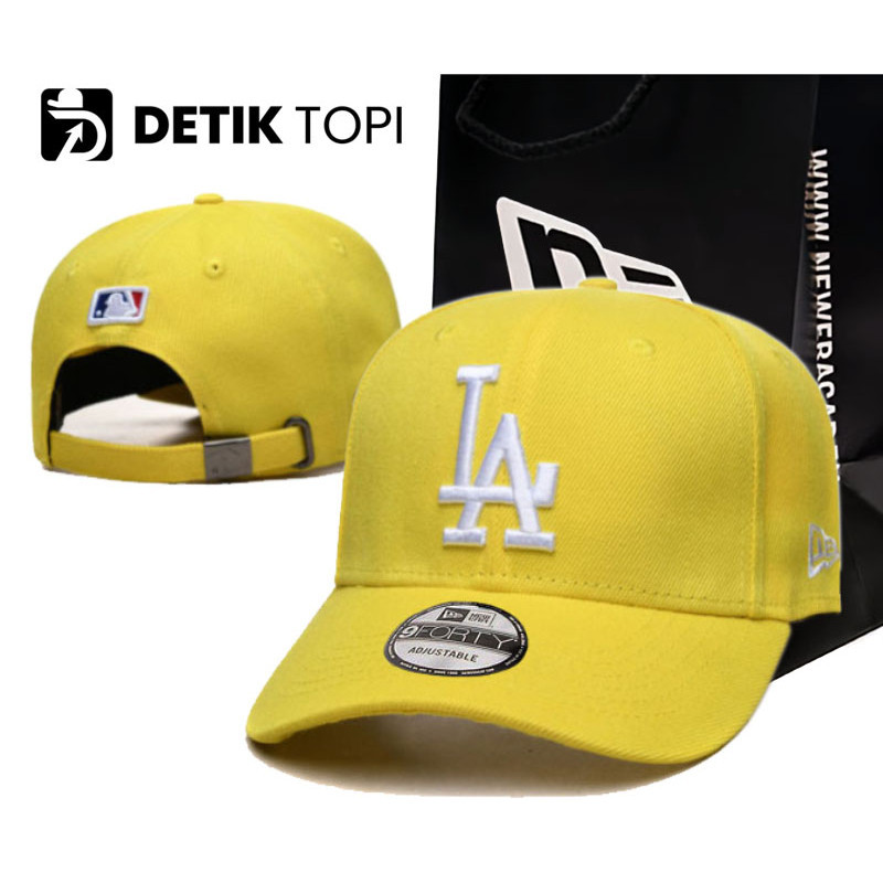Baseball Cap LA Cap Los Angeles Dodgers Yellow White Yellow Logo Embroidery Shopee Philippines