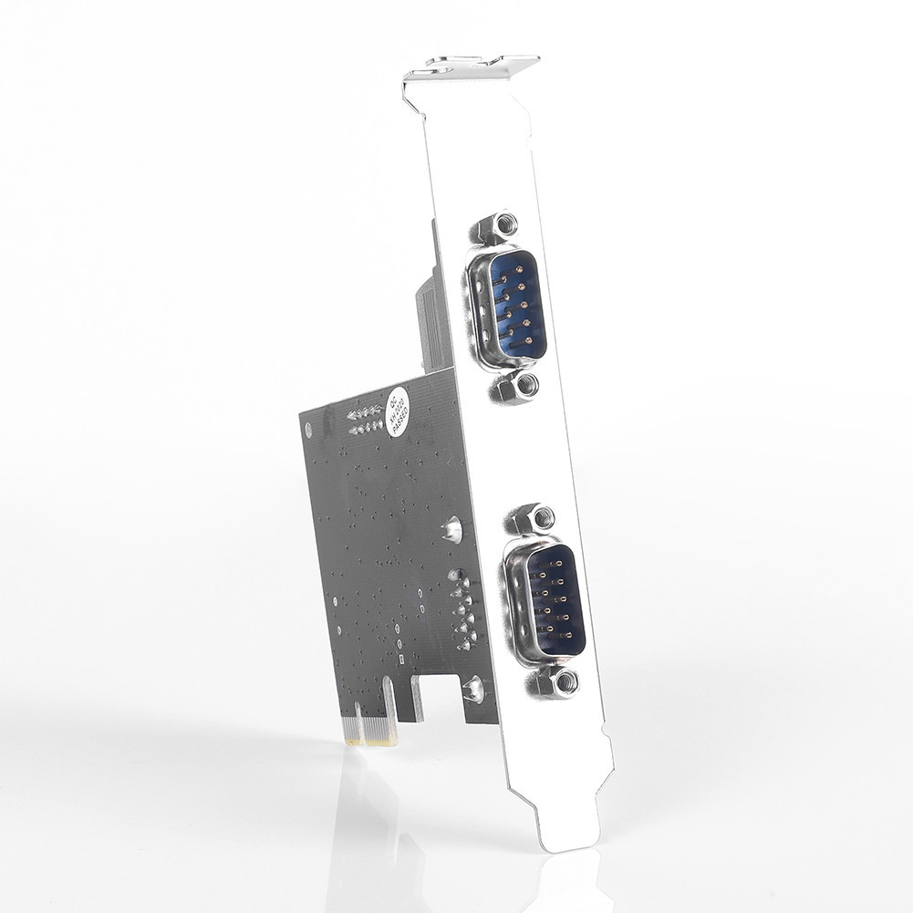PCIe Serial Card PCI-Express to Dual Serial Ports RS232 Interface ...