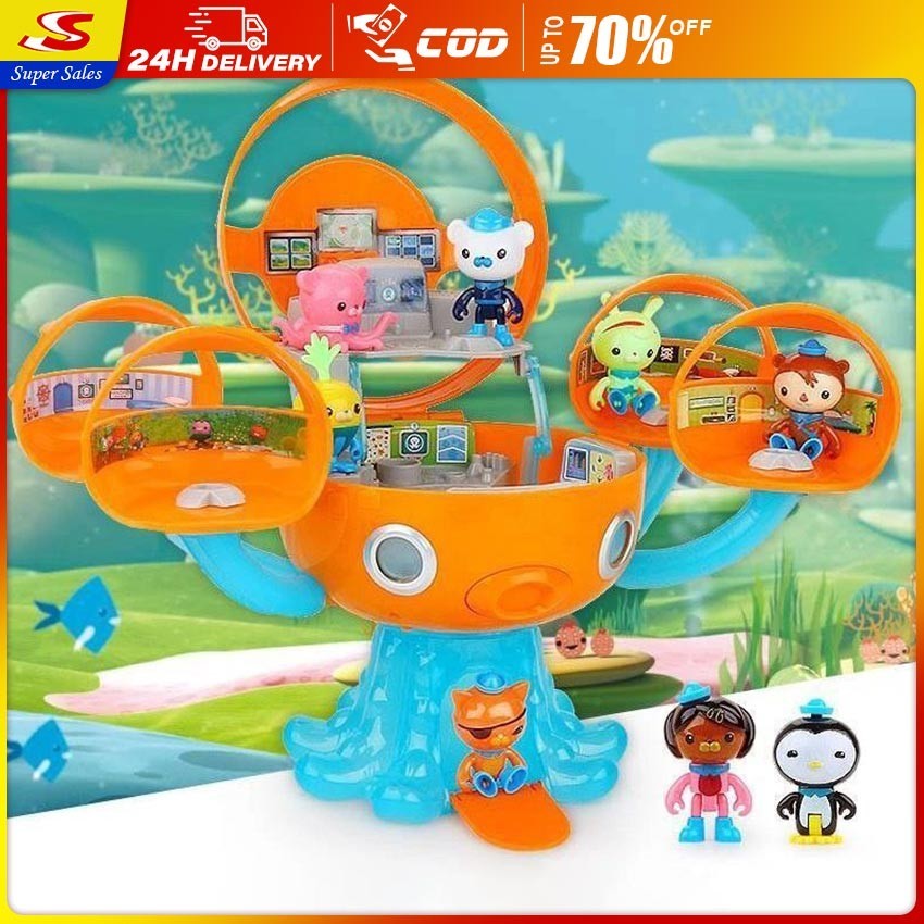 【supersales】octonauts Octopod Playset Action Figure Dollhouse Pretend 