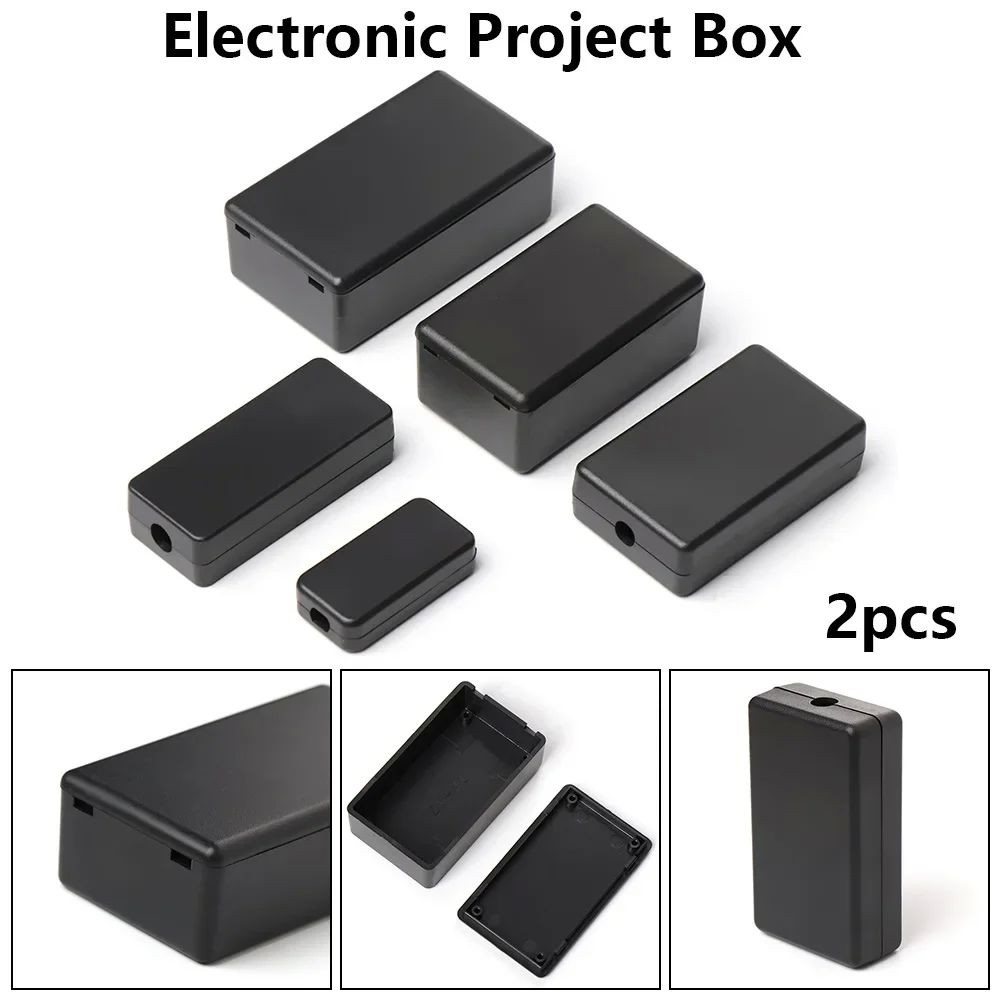 Waterproof Black DIY Housing Instrument Case ABS Plastic Project Box ...
