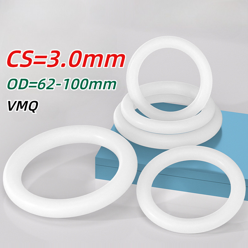 [MX1] Extra Large White Silicone O-Ring High Temperature Resistant Food ...