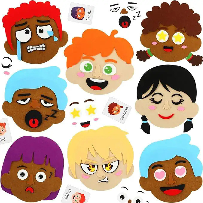 Kids Social Emotional Learning Busy Board with Emotion Cards for Faces ...