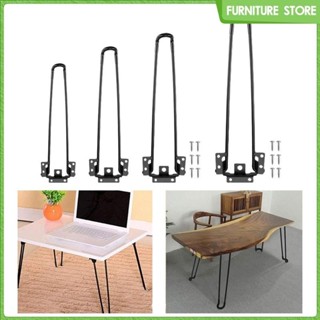 Folding Table Legs, 4-Pack 12 inch / 30cm Hairpin Metal Legs Heavy Duty  Furniture Legs Black for Coffee Table Laptop Table Mini Desk