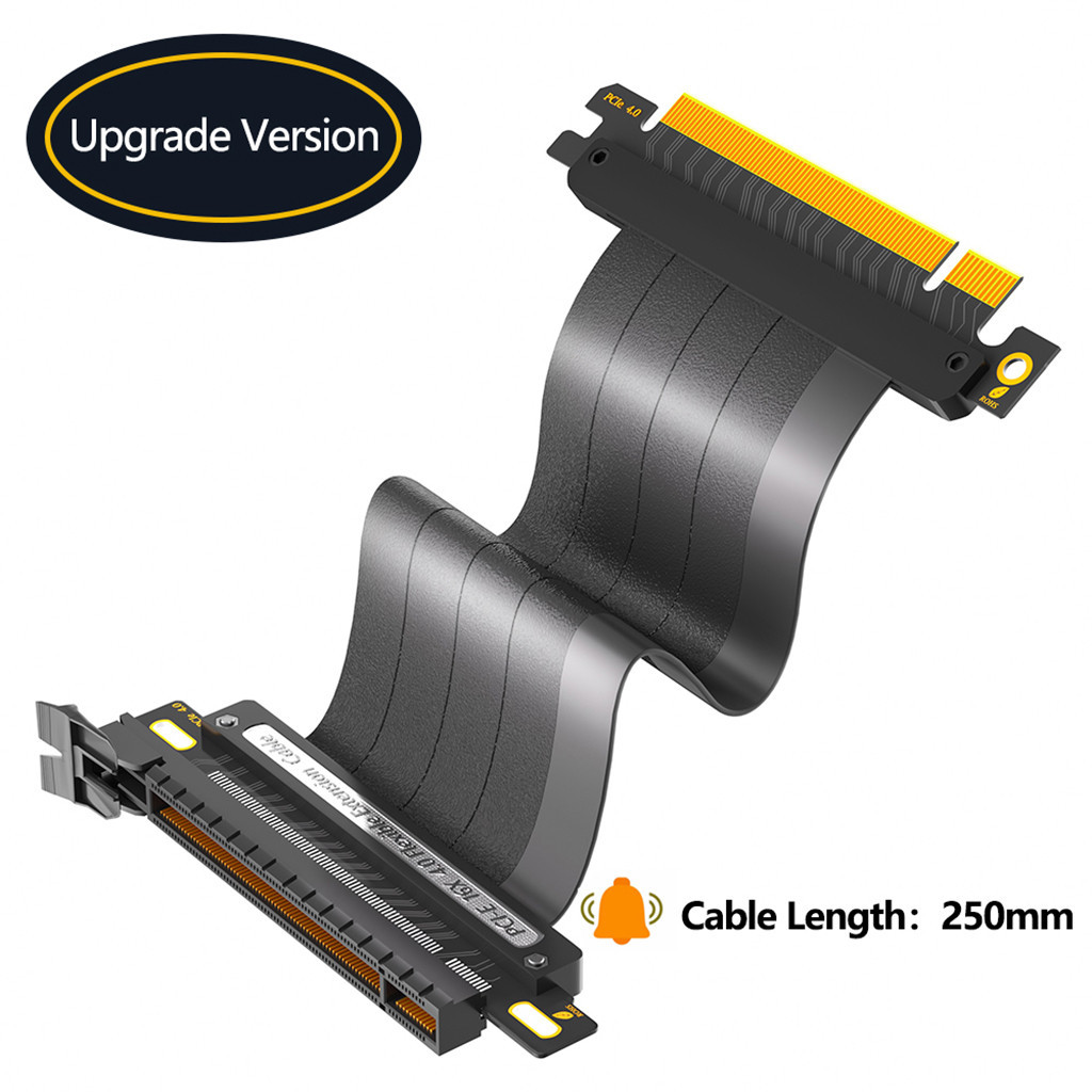 JMT PCI-E 16x High Speed PCIe Riser 90/180 Degree Silver