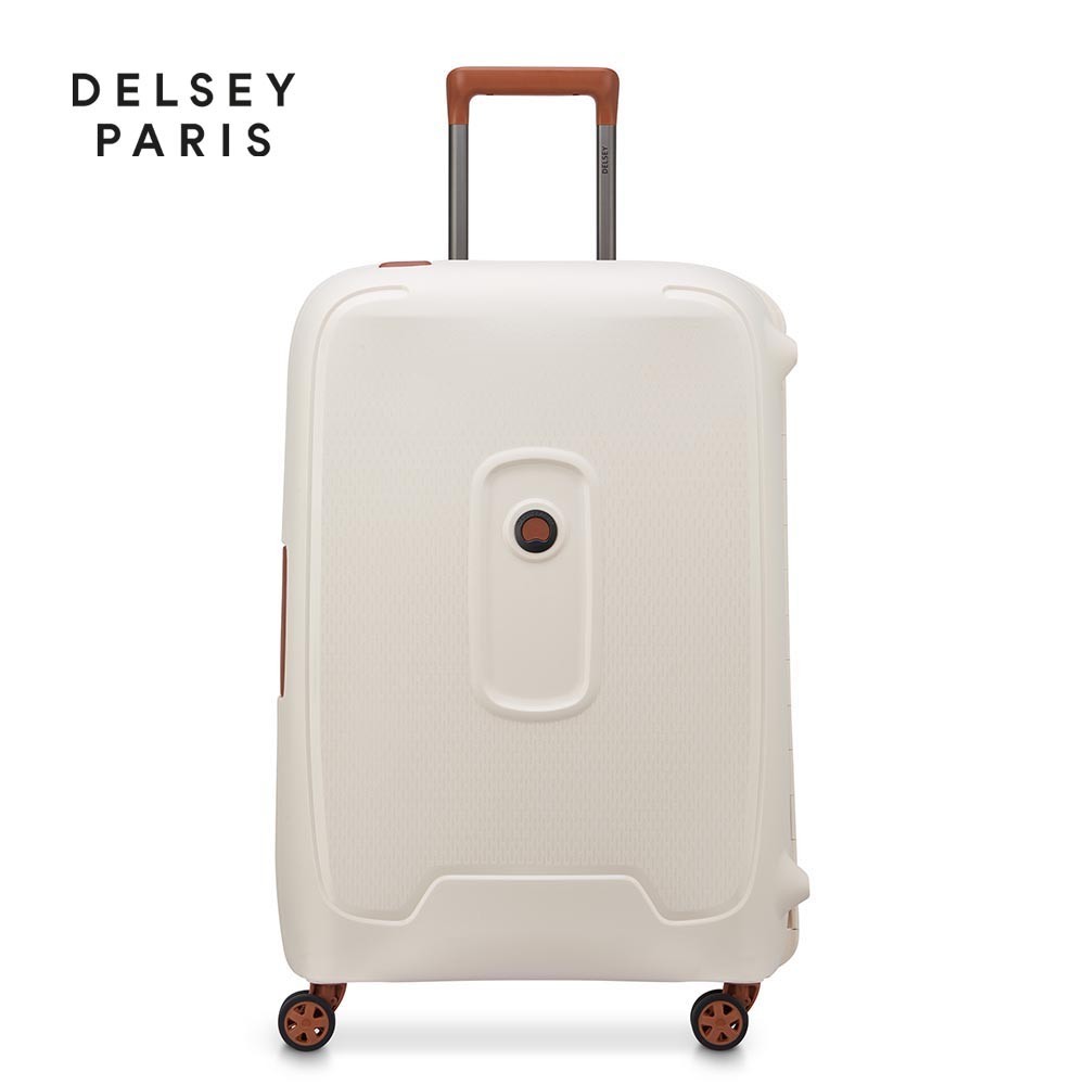 DELSEY VALIGIA TROLLEY 4 DOPPIE RUOTE ESPANDIBILE 83 CM RICICLATO, Blu Chiaro
