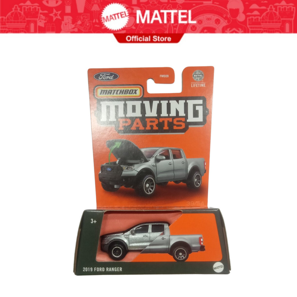 Matchbox 1:64 Basic Die-Cast Moving Parts Vehicles 2019 Ford Ranger ...