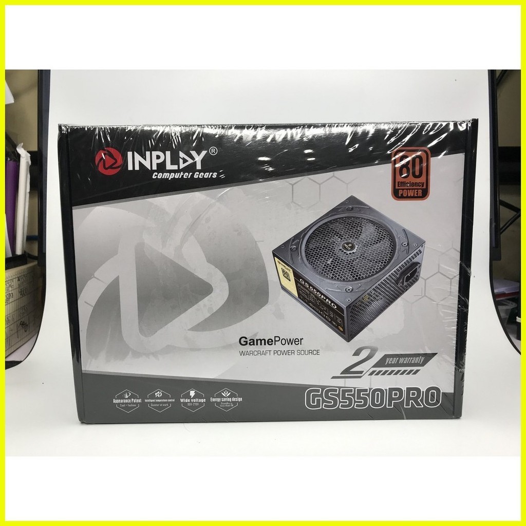 INPLAY GS550PRO POWER SUPPLY UNIT , TRUE-RATED GAMING PSU 550W 80 ...