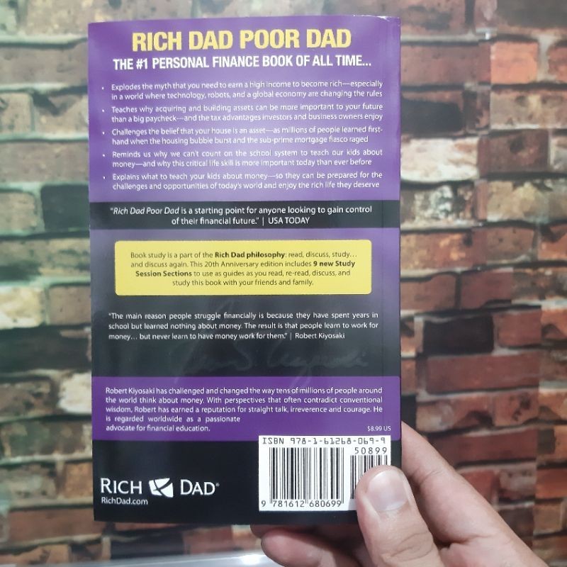 ♞rich Dad Poor Dad Updated 20th Anniversary Edition Cashflow Books By