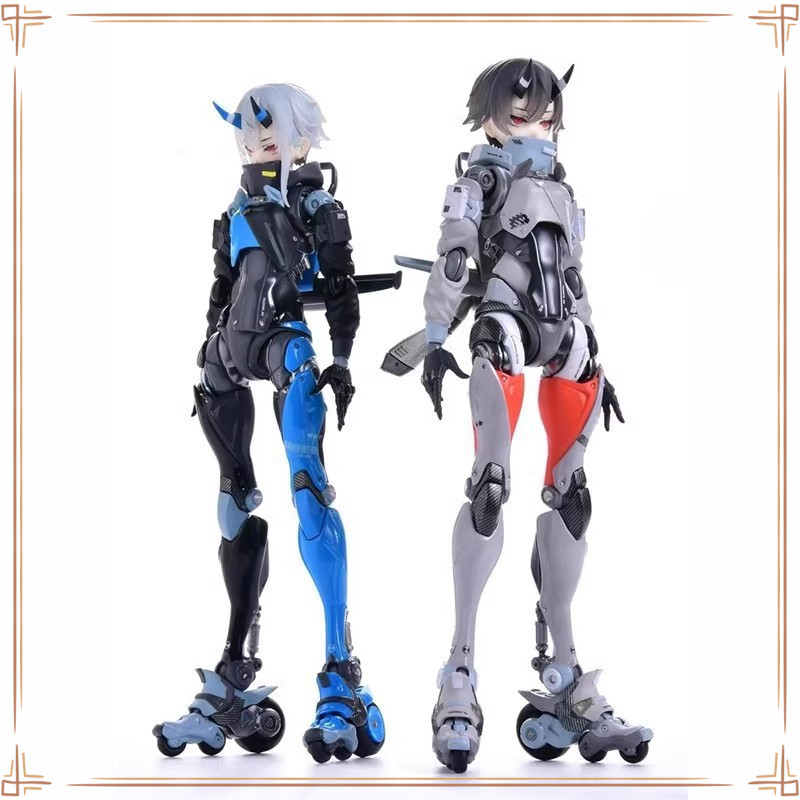 Thousand-value Training Movable Model Girl Engine Blue Gray Face ...