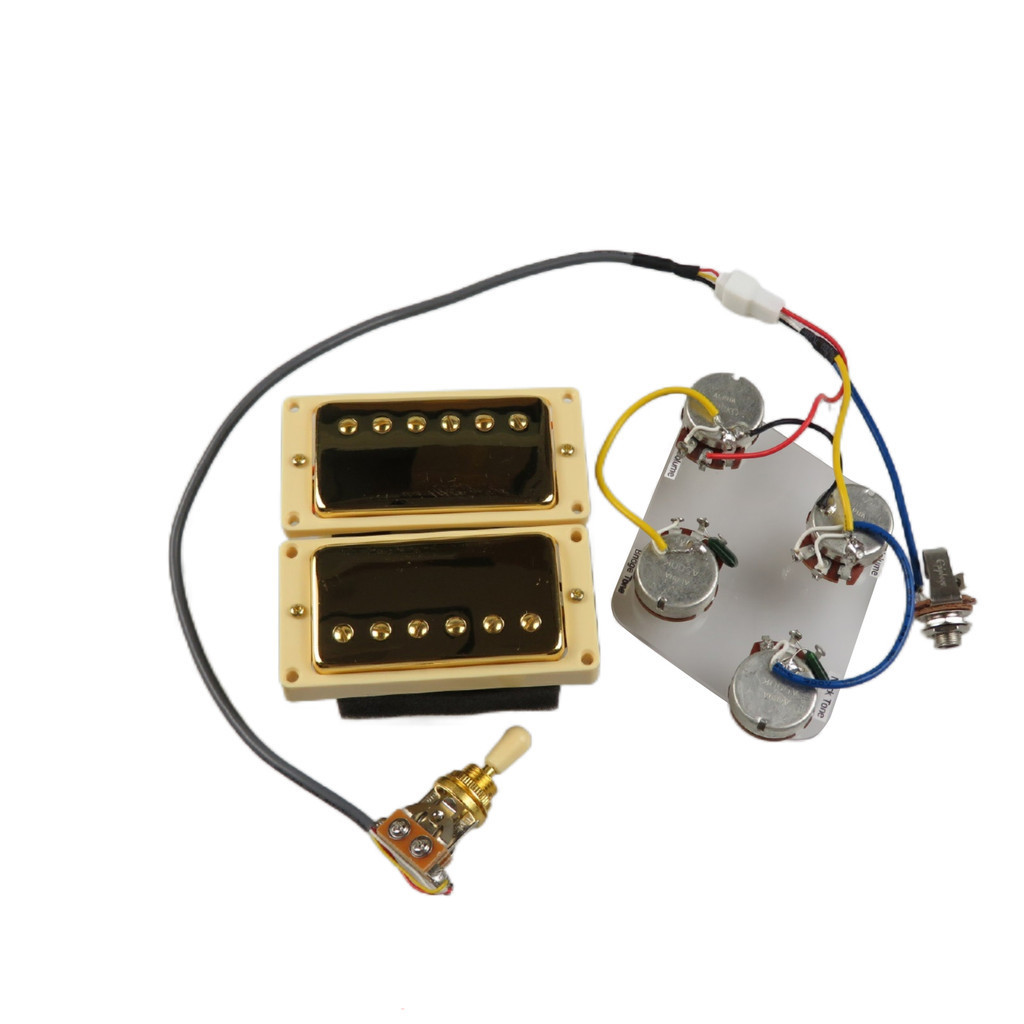 Set Pickup Humbucker Sigillato Oro Per Chitarre Gibson Les Paul, Ricambio Ideale Con Uscita Migliorata E Suono Classico Caldo - Foto 9
